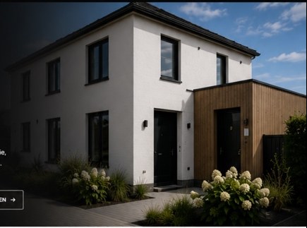 Strakke woning gevel